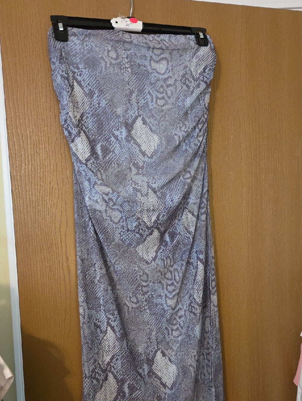 Anthropologie Maeve NWT sheer Strapless dress, Reptile Pattern, size Small